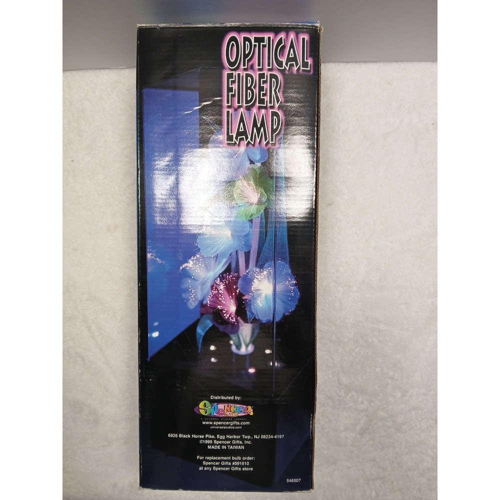 VTG 1999 Spencer Gifts Fiber Optic‎ Flower Lamp Color Changing Light Box